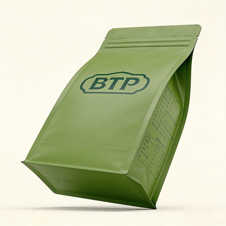 Custom Printed Food Aluminum Foil Zip Lock Plastic Packaging Flat Bottom Bag 5