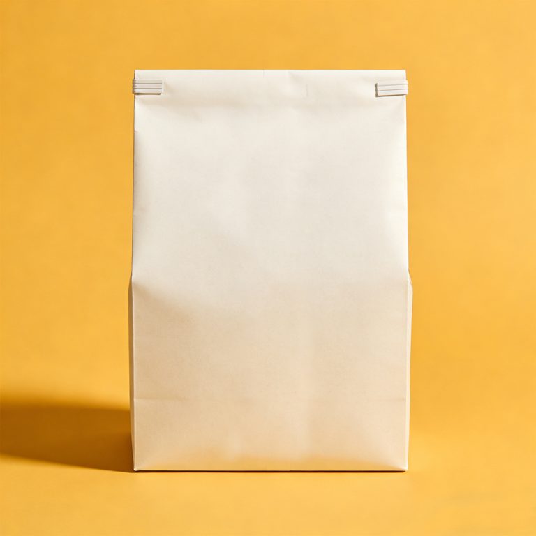 Custom Printed Food grade Clear window bread Flat Bottom paper packaging Bag5