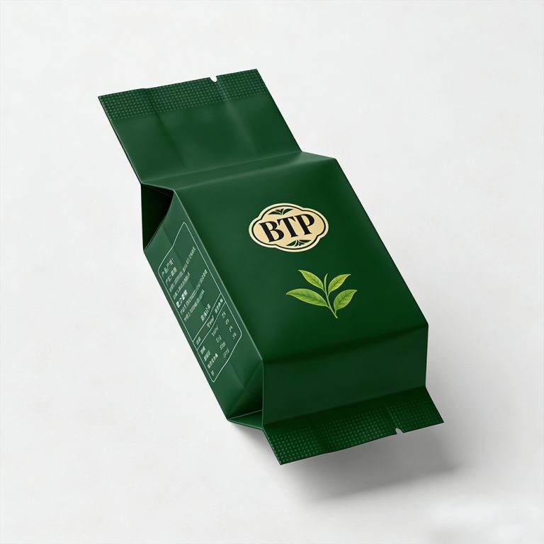 Custom Printed Light proof Aluminum Foil middle sealed side gusset Tea bag 4