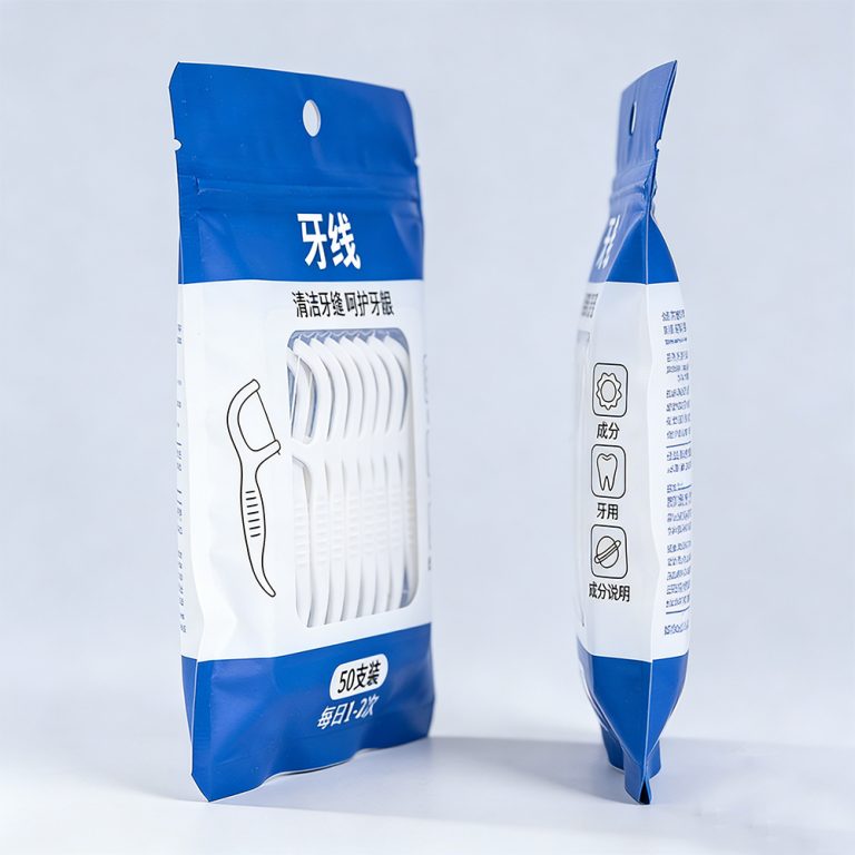 Custom Printed logo window Resealable Ziplock three side seal plastic packaging bag6