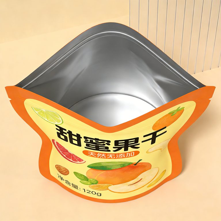 Custom logo Aluminized Ziplock Special shaped plastic Dried fruits food packaging Bag6