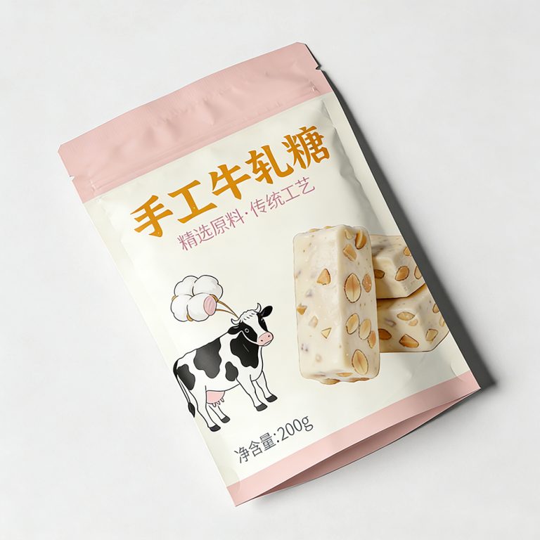 Custom logo Moisture proof Aluminum Foil food Stand up plastic packaging pouch5