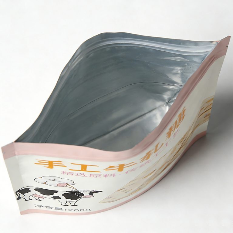 Custom logo Moisture proof Aluminum Foil food Stand up plastic packaging pouch6