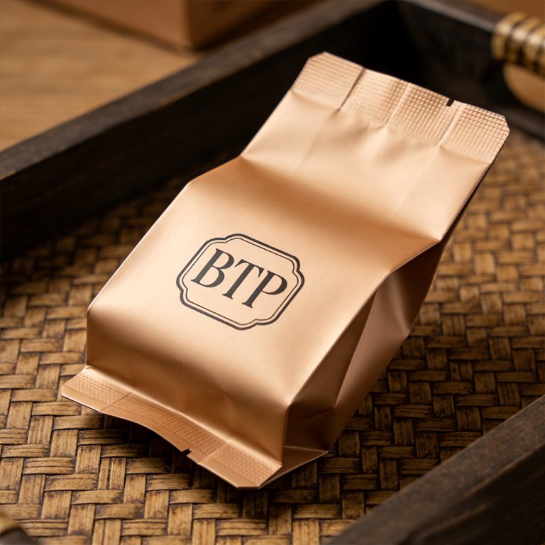 Custom logo Moisture proof middle sealed side gusset Tea Plastic Packaging bag 1