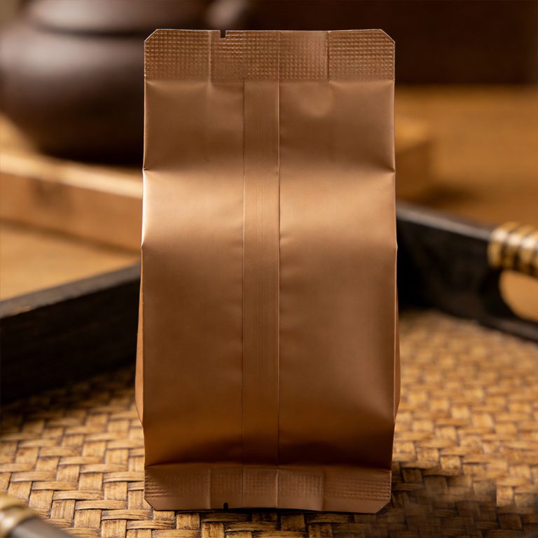 Custom logo Moisture proof middle sealed side gusset Tea Plastic Packaging bag 4