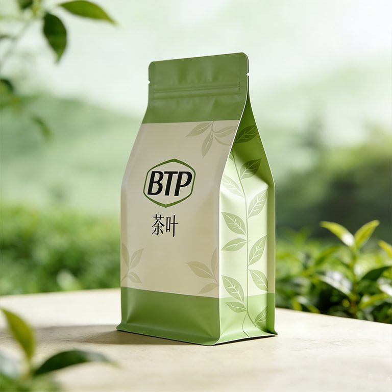 Custom logo Moisture proof seal tea storage flat bottom packaging ziplock bag 3