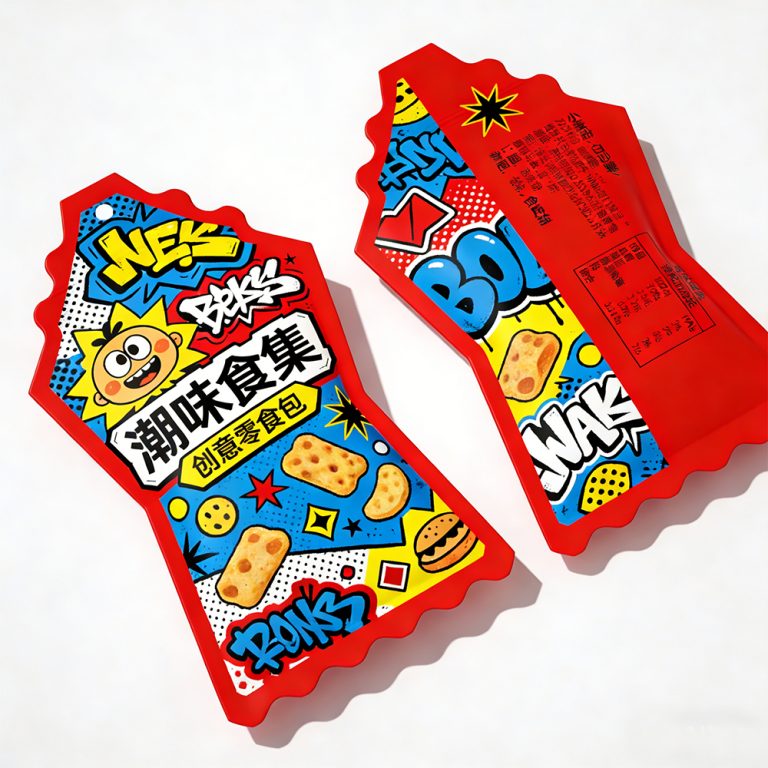 Custom logo Resealable Ziplock Special shaped plastic Dried fruits food packaging Bag1