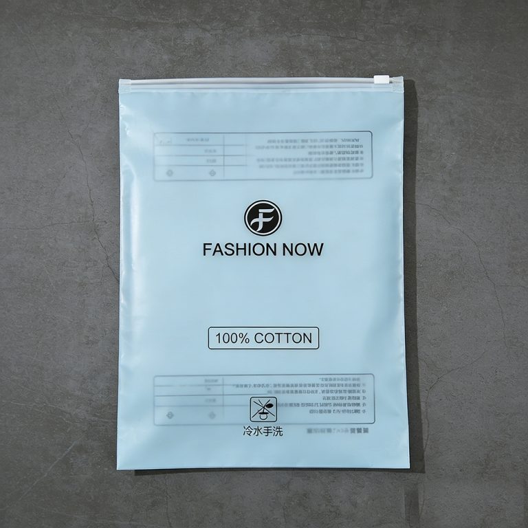 Custom logo Transparent Protect Garments from Dust three side seal Clothing Bag5