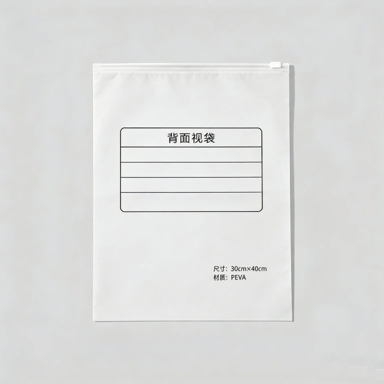 Custom logo Transparent Waterproof Resealable Ziplock three side seal Clothing plastic Bag2