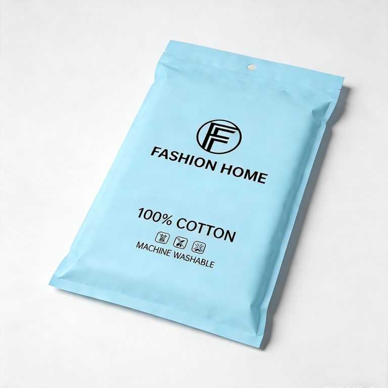 Custom logo Waterproof Dust Moisture Proof three side seal Clothing plastic Bag2