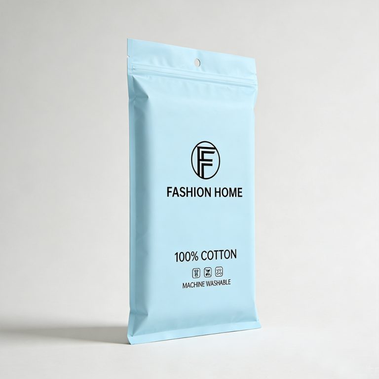 Custom logo Waterproof Dust Moisture Proof three side seal Clothing plastic Bag3