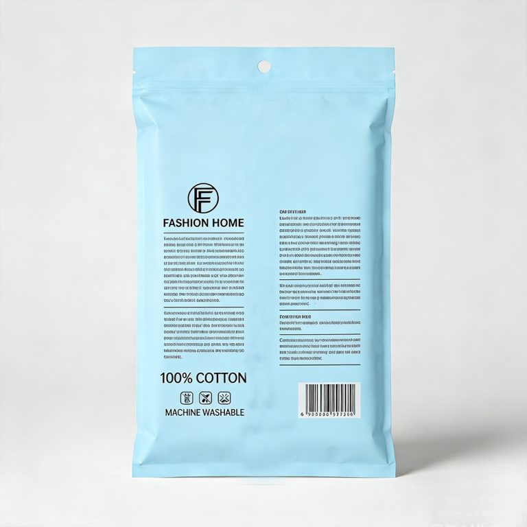 Custom logo Waterproof Dust Moisture Proof three side seal Clothing plastic Bag6