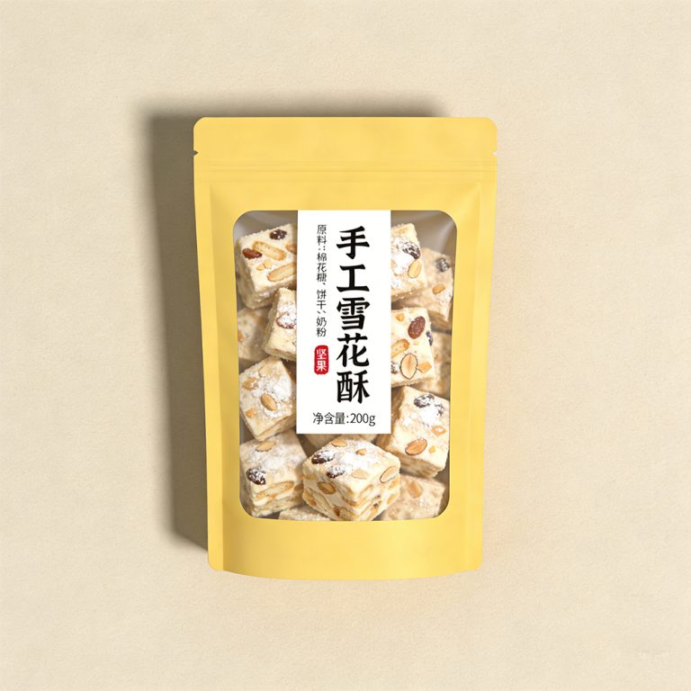 Custom window cookies snack food zip lock Stand up plastic packaging pouch4