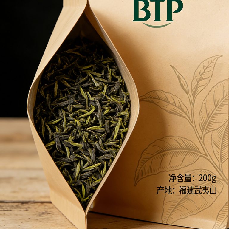 Custom window kraft paper Zip Lock Tea Plastic Packaging Stand up Bag3