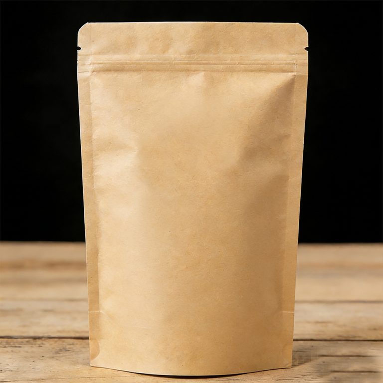 Custom window kraft paper Zip Lock Tea Plastic Packaging Stand up Bag4