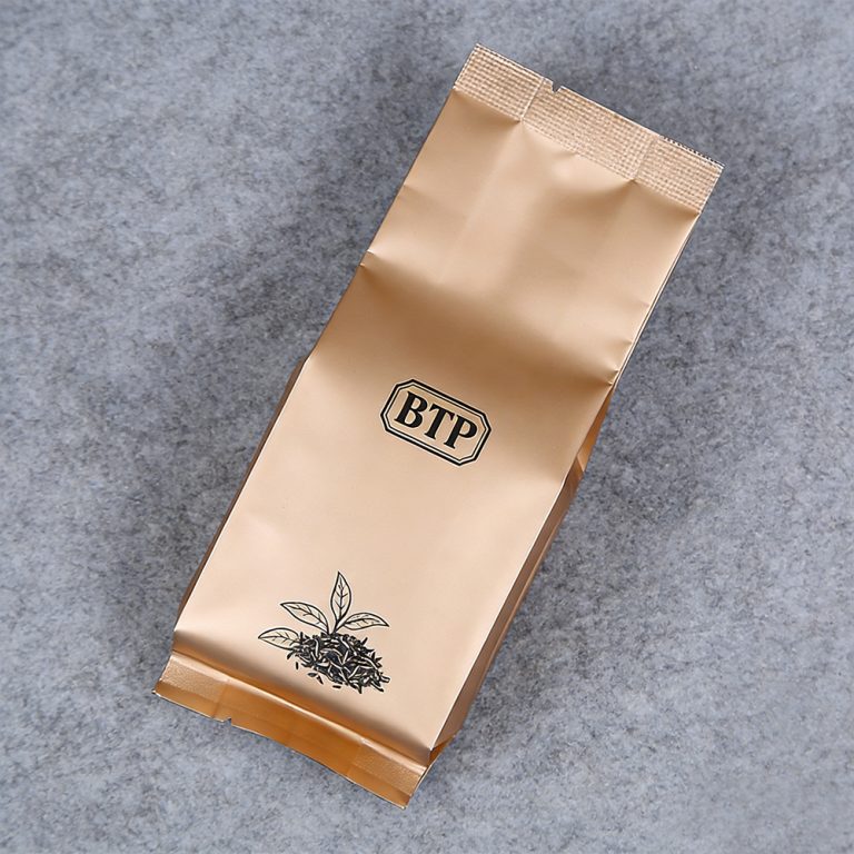 Wholesale Custom Food grade Plastic Packaging middle sealed side gusset Tea bag 4