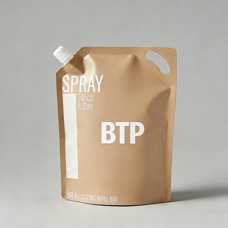 Custom Handle Hole Light Proof Angled Stand Up Spout plastic packaging Pouch5