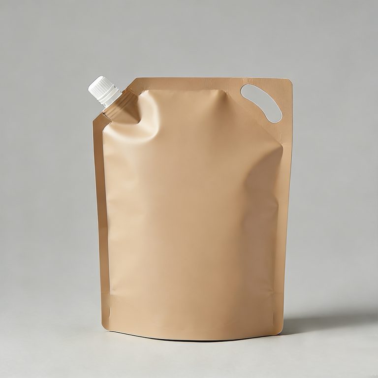 Custom Handle Hole Light Proof Angled Stand Up Spout plastic packaging Pouch8