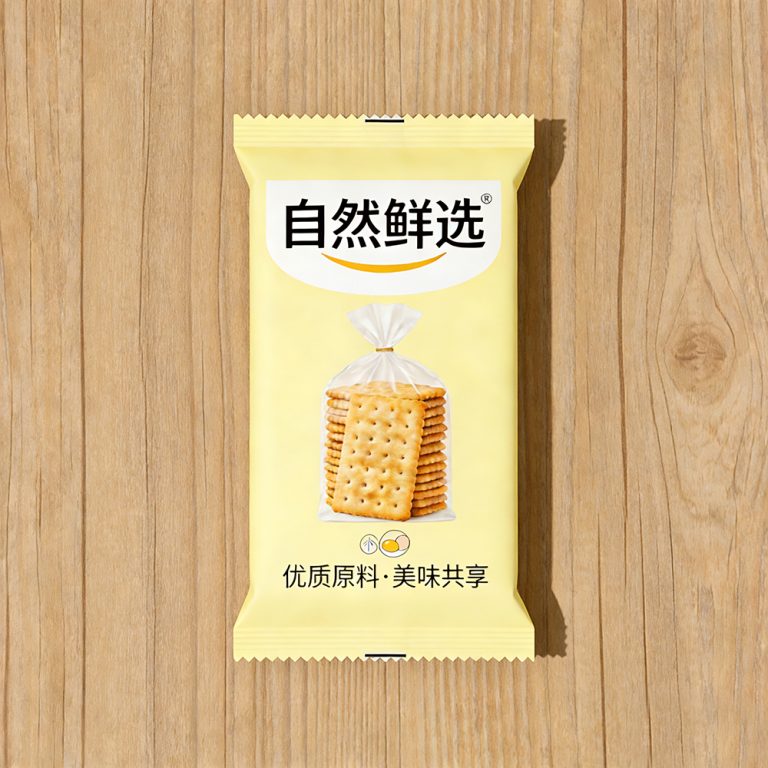 Custom Printed Aluminum Foil Moisture proof cookies fresh back seal packaging Bag1