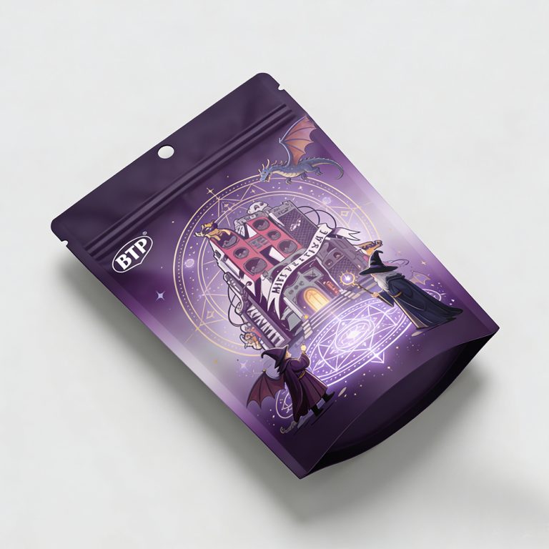 Custom Printed Aluminum foil 3.5g Mylar Bag Food zipper stand up pouch3