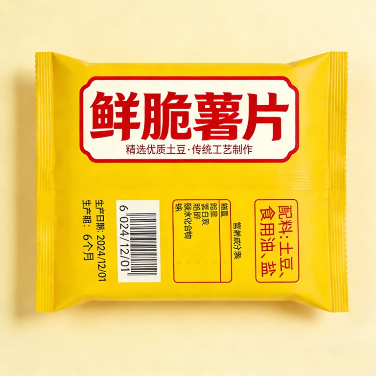 Custom Printed Thick strong cookies snack food packaging plastic back seal Bag4