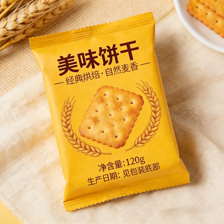 Custom logo Aluminum Foil Moisture proof cookies back seal plastic packaging Bag3