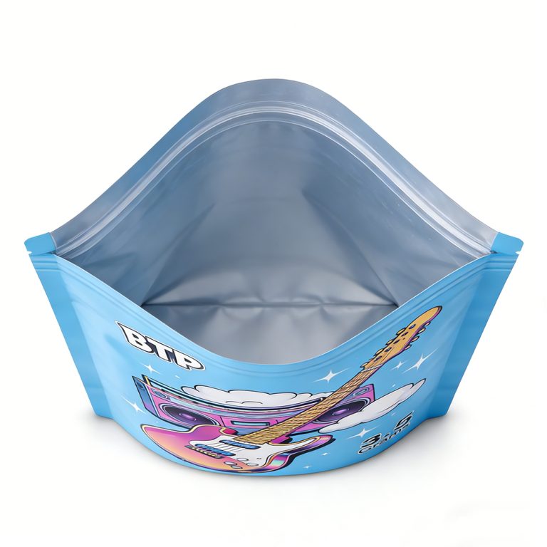 Custom logo Aluminum foil 3.5g Mylar Bag Zip lock stand up pouch4