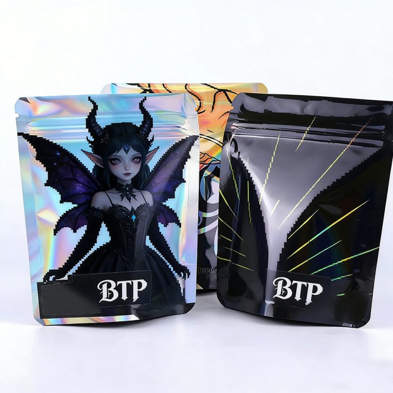 Custom logo Child Proof Aluminum foil Reasealabel Zipper 3.5g Mylar packaging Bag 6