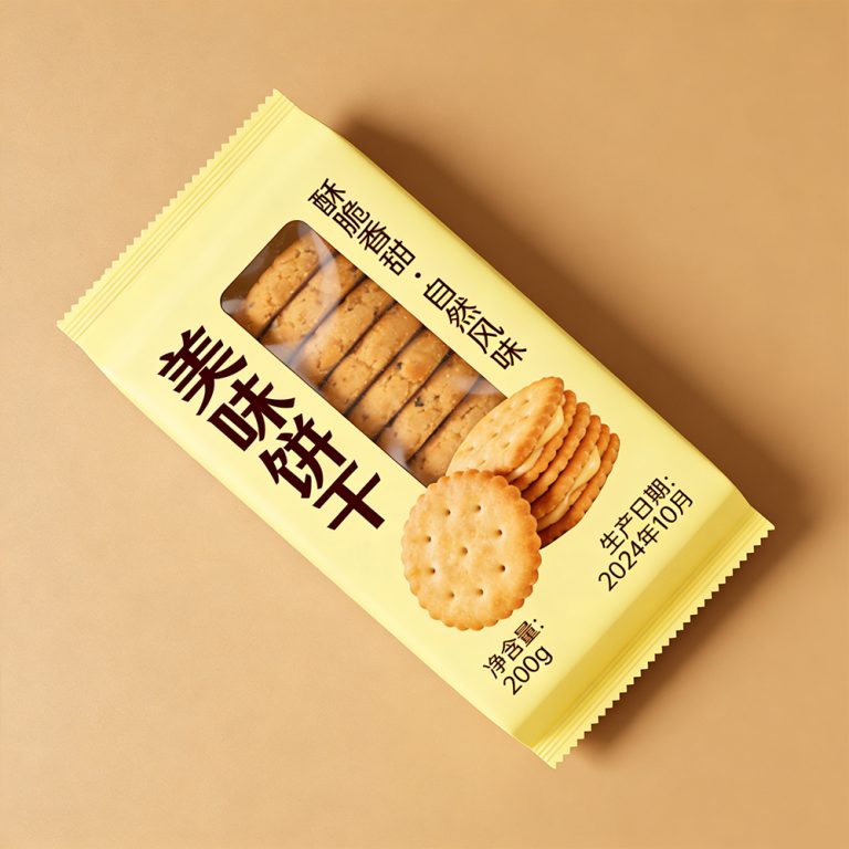 Custom logo Food grade cookies food middle sealed side gusset packaging Bag3