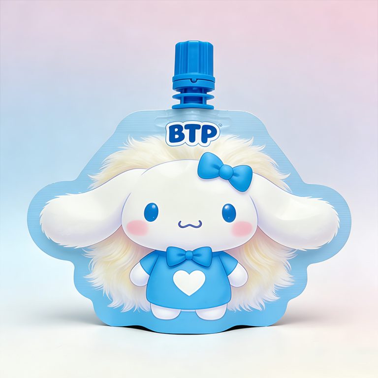 Custom logo Handle Hole Food Grade Spout plastic Special Shape packaging Pouch1