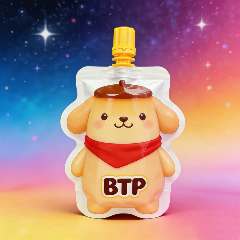 Custom logo Handle Hole Food Grade Spout plastic Special Shape packaging Pouch3