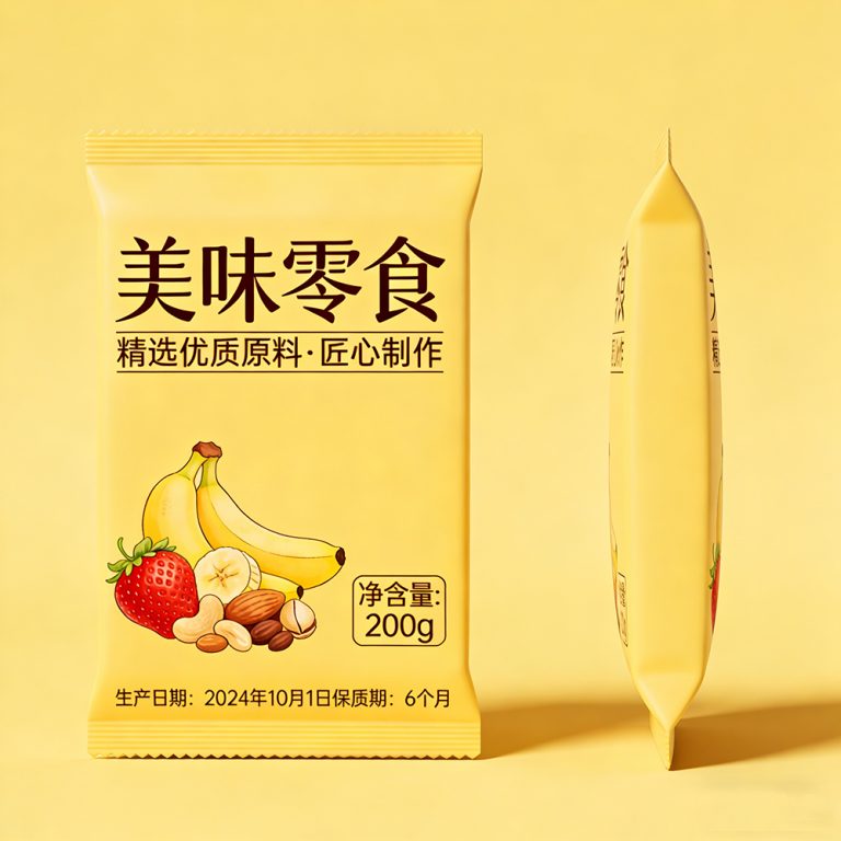 Custom logo Heat sealable cookies food back seal Aluminum Foil packaging Bag1