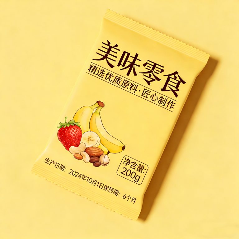 Custom logo Heat sealable cookies food back seal Aluminum Foil packaging Bag4