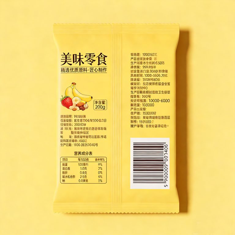 Custom logo Heat sealable cookies food back seal Aluminum Foil packaging Bag6