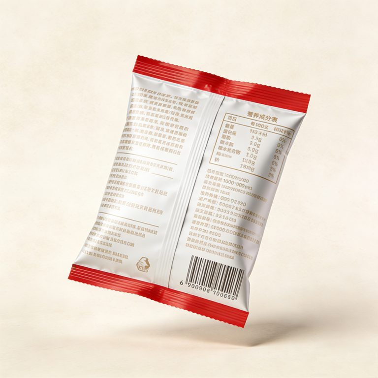 Custom logo High barrier snack food cookies packaging plastic back seal Bag4