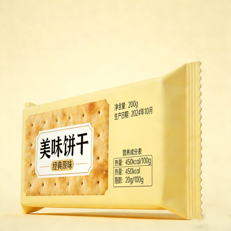 Custom logo Moisture proof cookies food back seal Aluminum Foil packaging Bag2