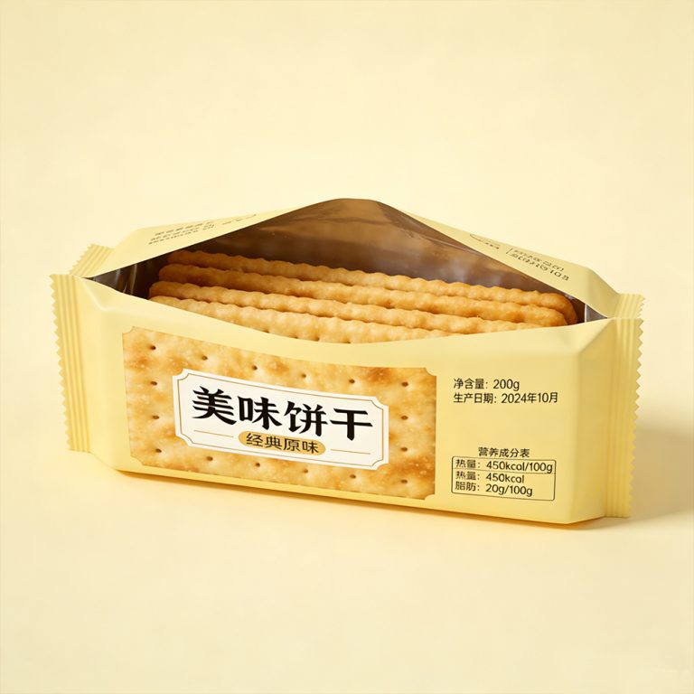 Custom logo Moisture proof cookies food back seal Aluminum Foil packaging Bag6