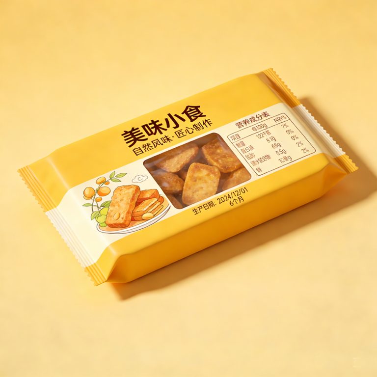 Custom logo window Odor free food cookies back seal plastic packaging Bag6