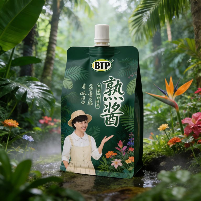 Wholesale Custom Leak Proof Aluminum Foil Juice coffee Stand Up Spout Pouch6