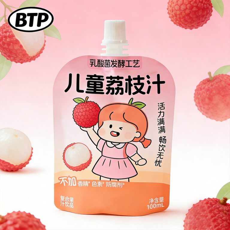 Wholesale Custom Printed Juice food Aluminum Foil Spout Stand Up packaging Pouch3