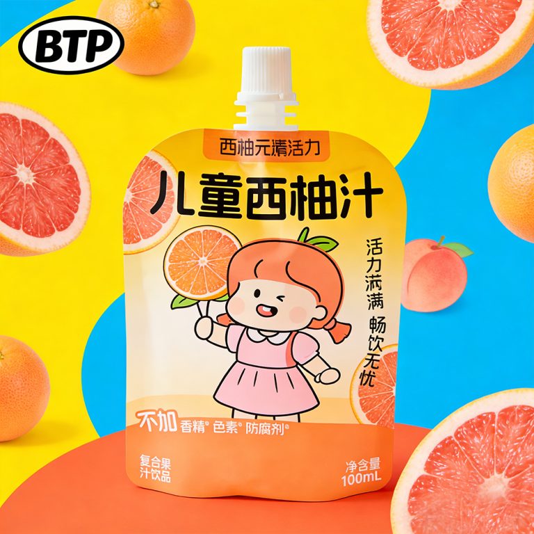 Wholesale Custom Printed Juice food Aluminum Foil Spout Stand Up packaging Pouch4