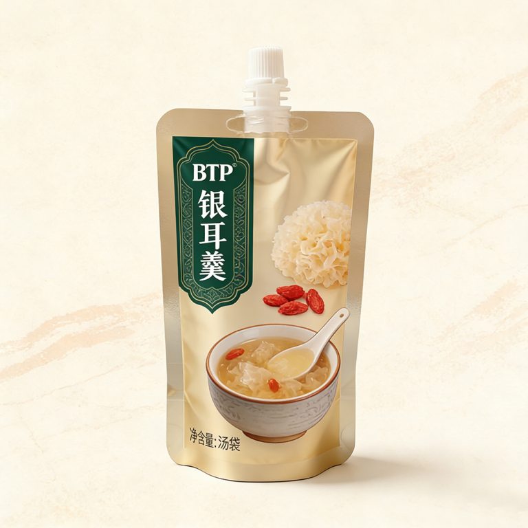 Wholesale Custom Printed Soup Milk tea food Spout Stand Up packaging Pouch 1