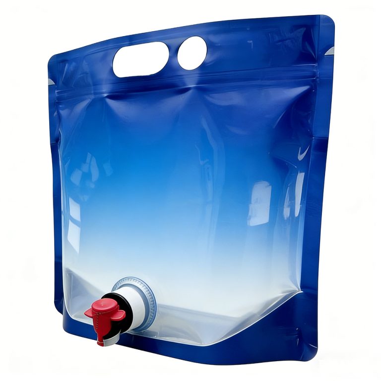 OEM Stand Up Spout Pouch with Handle for Private Label Juice Storage1