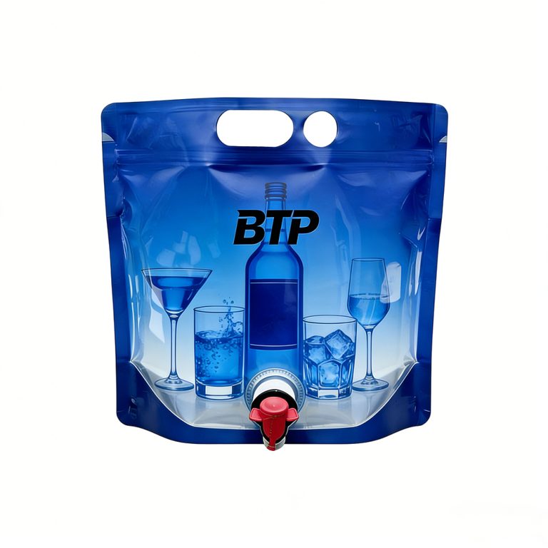 OEM Stand Up Spout Pouch with Handle for Private Label Juice Storage2