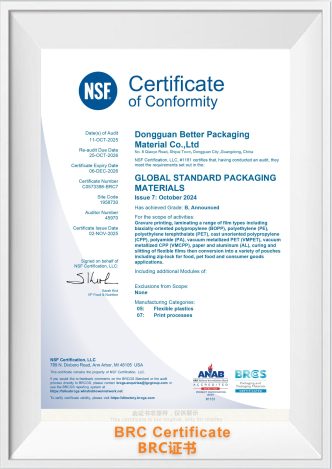 BRC Certificate
